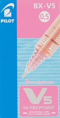 Pilot BX-V5 0.5 HI-TECPOINT x12 Pink / بايلوت BX-V5 0.5 هاي تك بوينت ×12 وردي