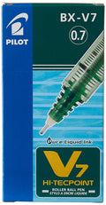 Pilot BX-V7 0.7 HI-TECPOINT x12 Green / بايلوت BX-V7 0.7 هاي تك بوينت ×12 أخضر