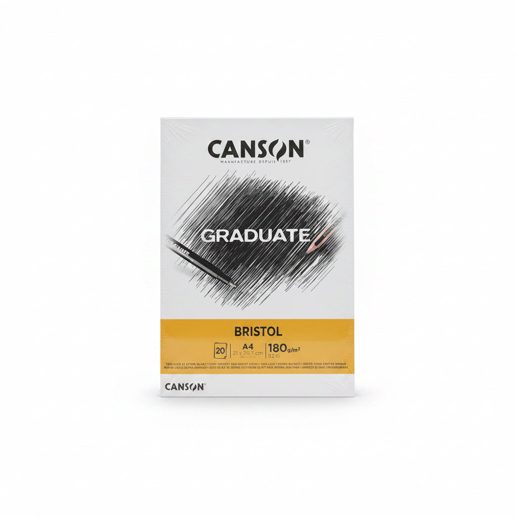 Canson GRADUATE BRISTOL 180 gm² 20sheets/ كانسون غرادويت بريستول 180 جم/م²