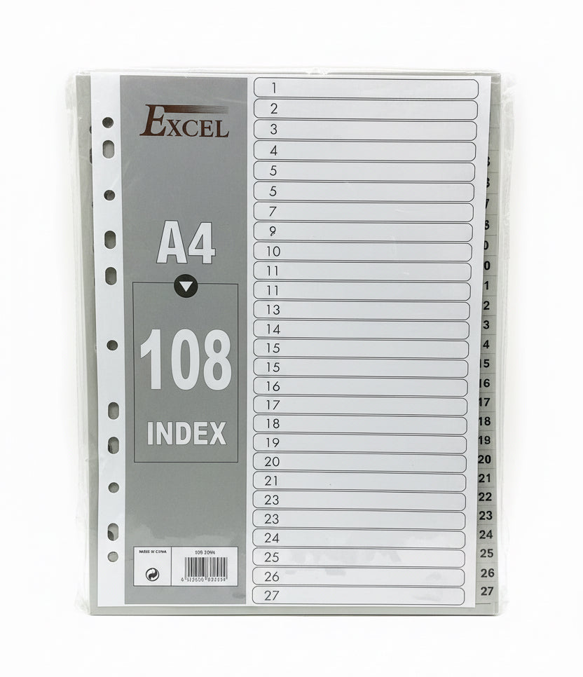 Excel 108 Divider A4 / فواصل إكسل 108 ‏A4