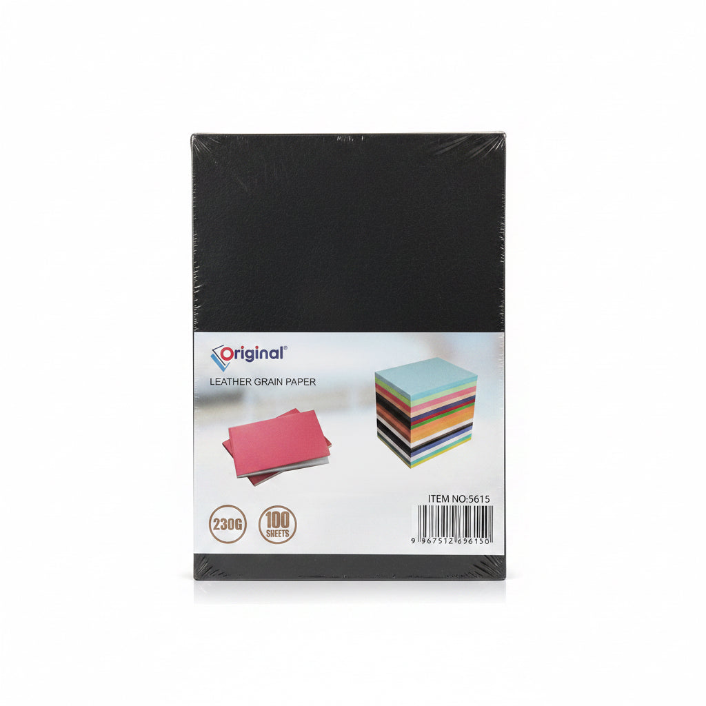 LEATHER GRAIN PAPER 230g, 100 Sheets / ورق حبيبي من الجلد 230 جم – 100 ورقة
