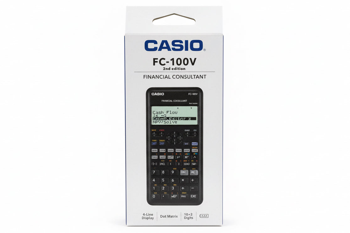 CASIO Calculator FC-100V 2nd Edition / آلة حاسبة كاسيو FC-100V الإصدار الثاني