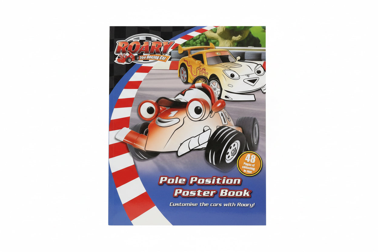 Pole position poster Book Roary the Racing Car / كتاب ملصقات وضعيات الأوضاع - روري سيارة السباق