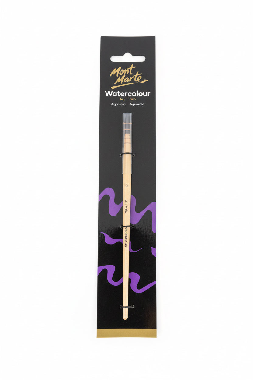 mont marte waterColour brush aquarelle size 0/ فرشاة ألوان مائية مونت مارت /