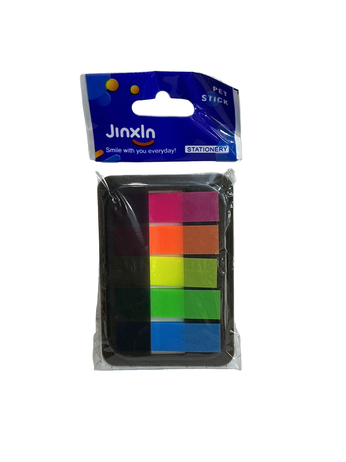JinXin PET Stick Page Flags – 5 Neon Colors / أعلام صفحات جينشين PET – 5 ألوان نيون