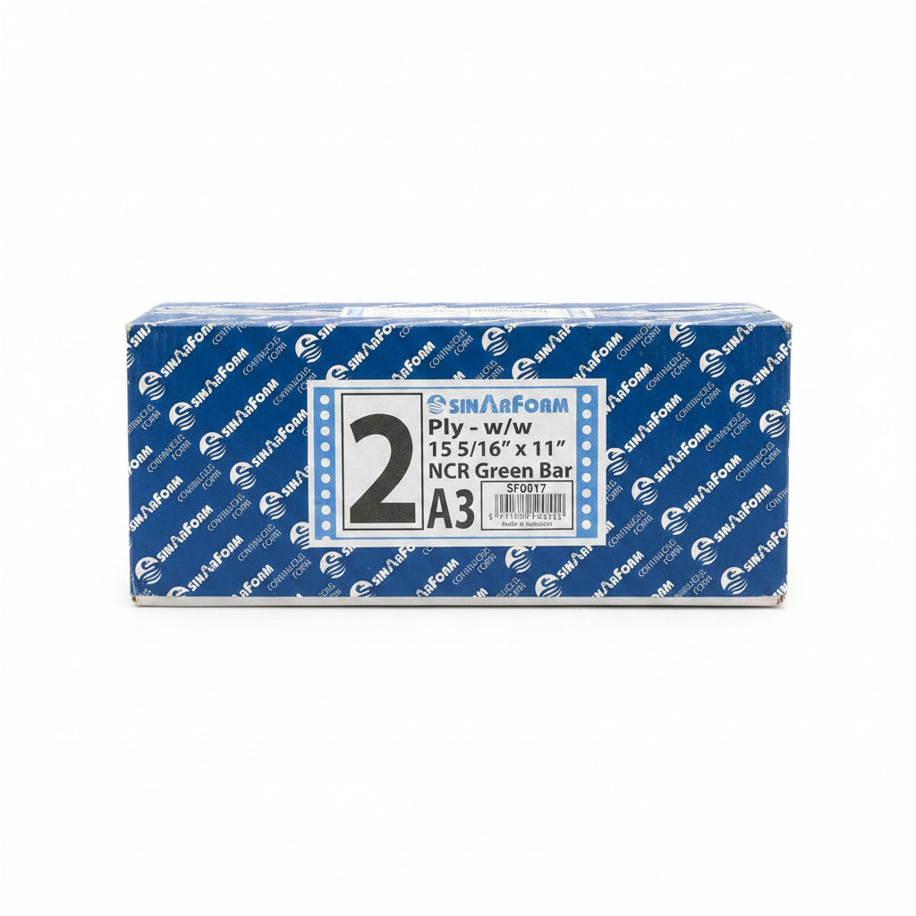 A3 SINARFORM 2 PLY-60gsm 15 5/16"x11" Green Bar