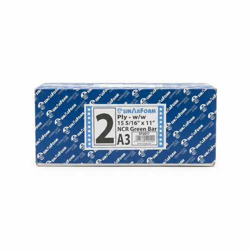 A3 SINARFORM 2 PLY-60gsm 15 5/16"x11" Green Bar / A3 سينارفورم ثنائي الطبقات 60gsm مقاس 15 5/16"x11" بخطوط خضراء