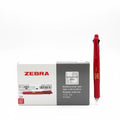 ZEBRA Clip-On Multi Multifunctional Pen – Pack of 12 – Fire Red Barrel / قلم متعدد الوظائف من Zebra Clip-on multi عدد 12 – أحمر ناري