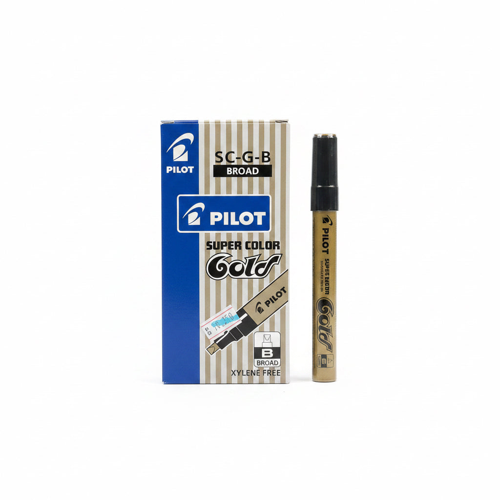 Pilot SUPER COLOR Gold SC-G-B Gold x12 / بايلوت سوبر كولور SC-G-B ذهبي ×12