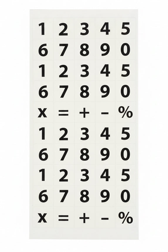 Oxford 10 Sticker Numbers / ملصقات أرقام أكسفورد 10