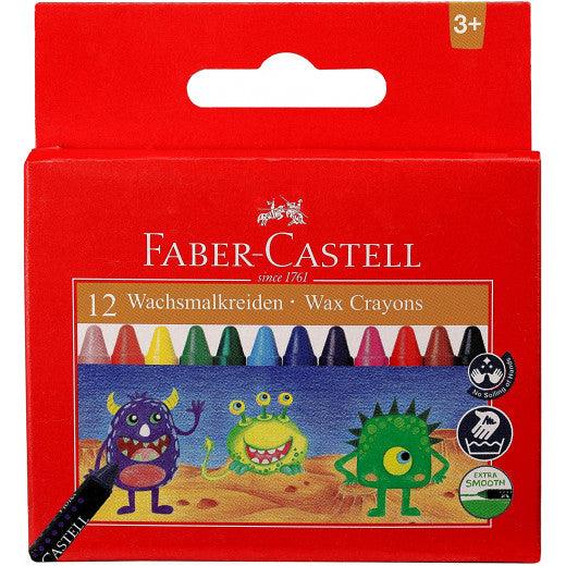 Faber Castell 12 Wax Crayons / فابر كاستل 12 شمع تلوين