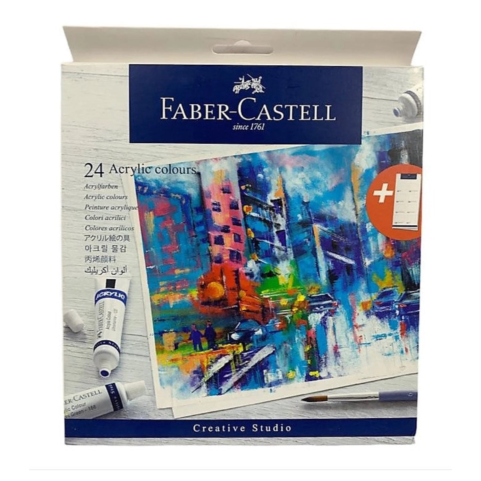 Faber Castell 24 Acrylic Colours / فابر كاستل 24 لون أكريليك