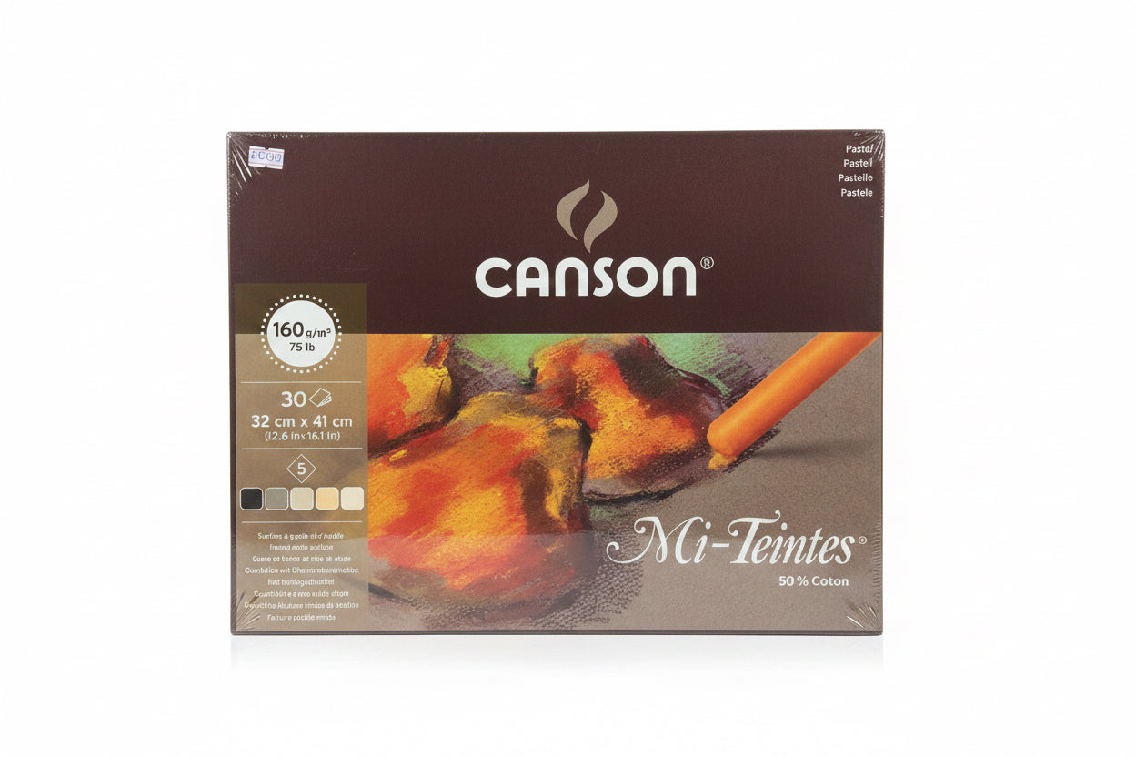 Canson Pastel 160gm (30 sheets) – Mi-Teintes 32x41cm / كانسون باستيل – مي-تانت 32×41 سم