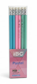 IBC Pastel PENCILS WITH ERASER HB 12 Pcs / أقلام رصاص باستيل مع ممحاة HB من IBC – 12 قطعة
