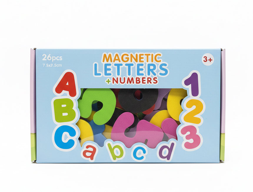 Magnetic letters + Numbers / الحروف + الأرقام المغناطيسية