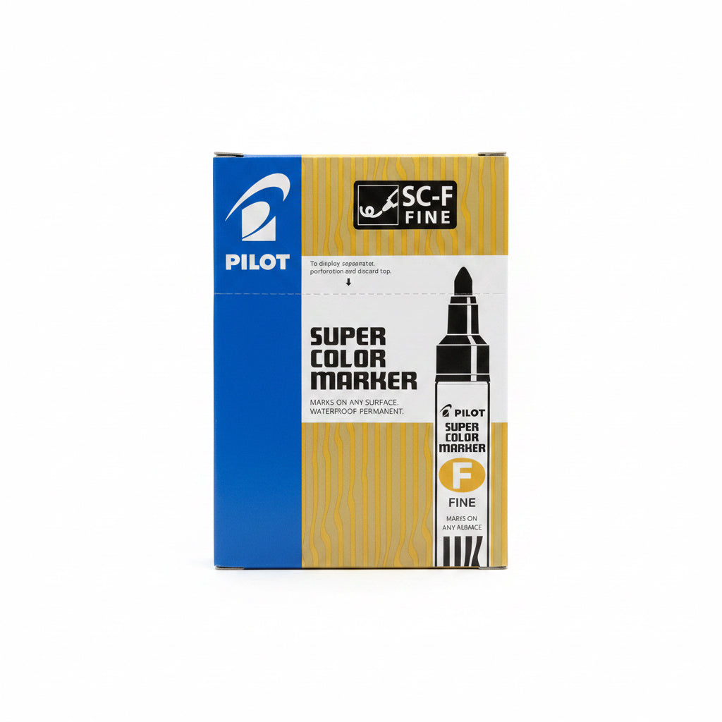 Pilot SC-F FINE SUPER COLOR MARKER x12 Green / بايلوت SC-F ماركر سوبر ملون دقيق × 12 أخضر