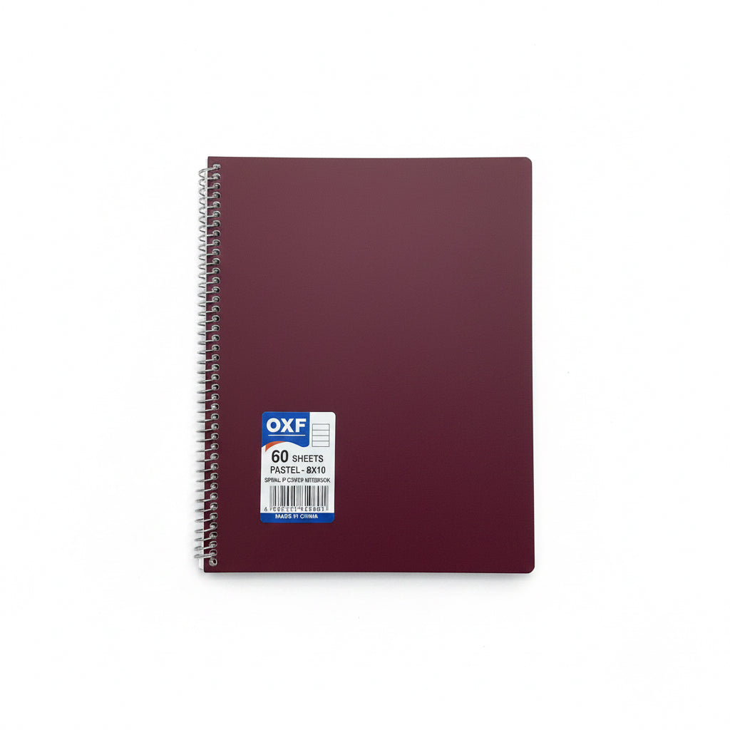 Oxford Spiral cover Notebook 60 Sheets / دفتر أوكسفورد بغلاف حلزوني 60 ورقة