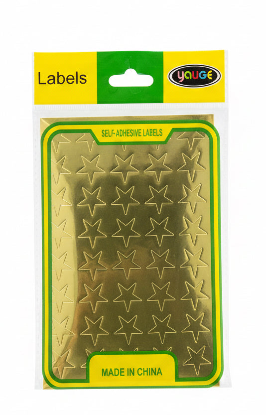 Golden stars Label / ملصق نجوم ذهبي
