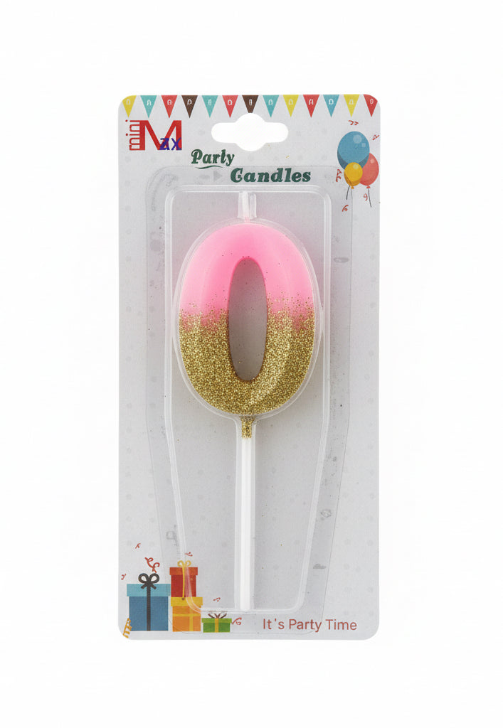 Birthday Candle Pink/Gold / شمعة عيد ميلاد وردية/ذهبية