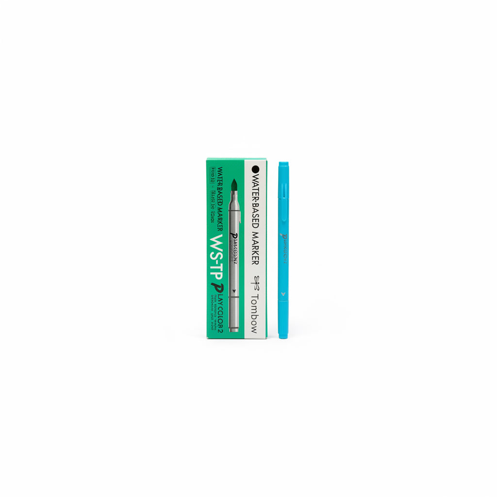 Tombow WATER-BASED MARKER x10 light blue / تومبو ماركر مائي أزرق فاتح 10 قطع