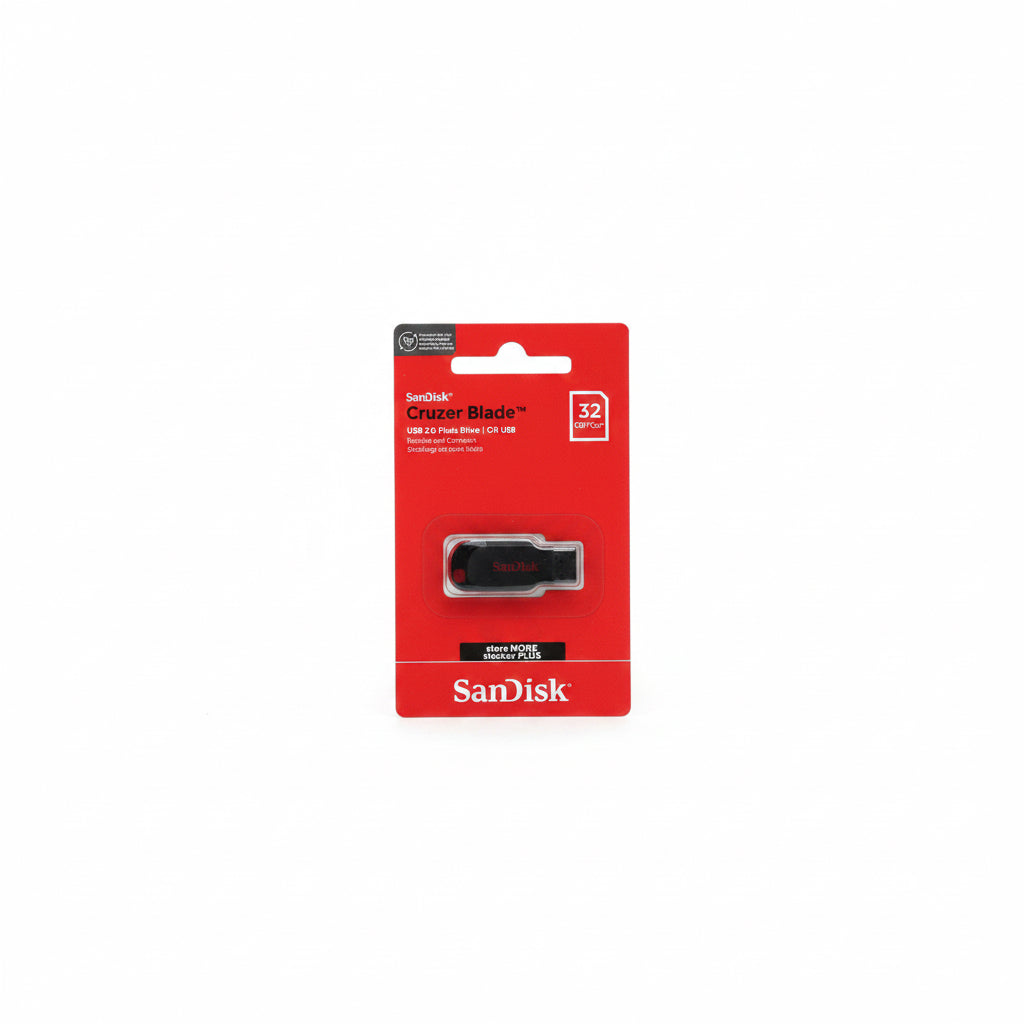 Sandisk Cruzer Blade 32 GB / فلاش سان ديسك كروزر بليد 32 جيجابايت