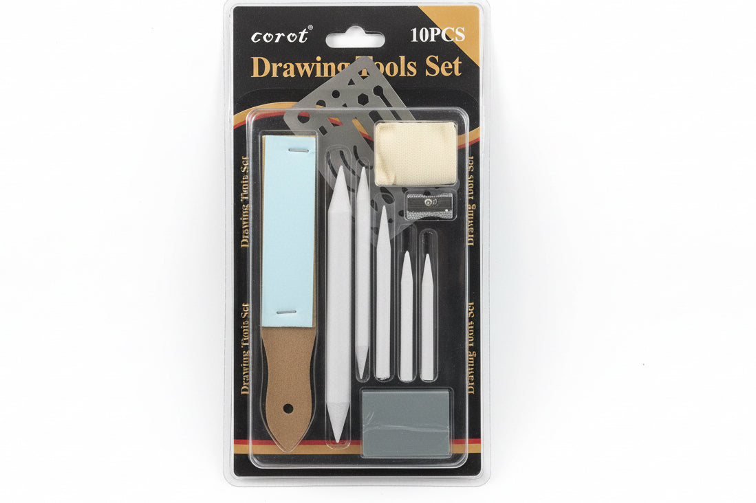 corot DRAWING TOOL Set 10 Pcs / طقم أدوات رسم كوروت 10 قطع