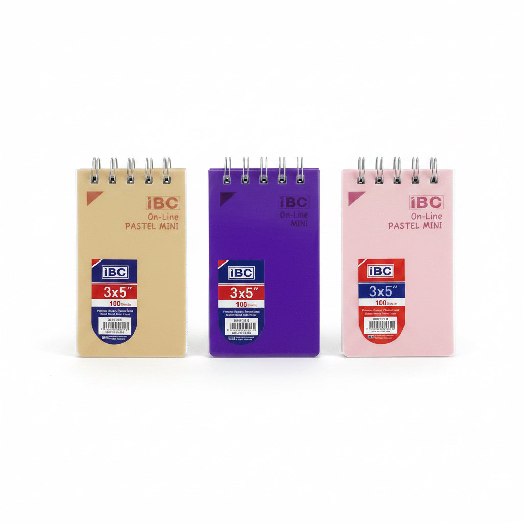 IBC One-Line Pastel Mini Notebook / دفتر صغير IBC سطر واحد ألوان باستيل