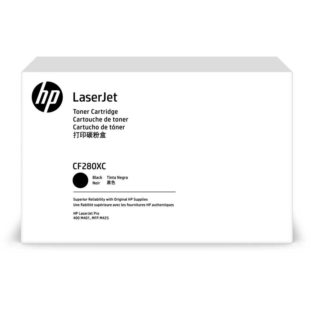 HP LaserJet Toner Cartridge CF280XC – Black / خرطوشة حبر تونر HP LaserJet CF280XC – أسود