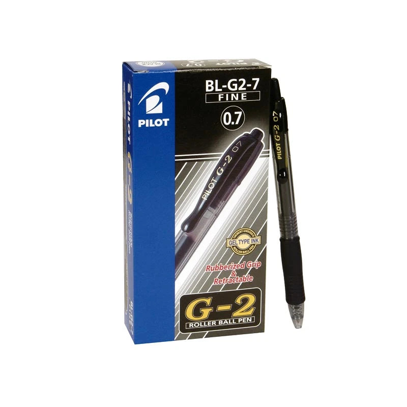 Pilot G-2 0.7 FINE BL-G2-7 x12 Black / بايلوت جي-2 0.7 فاين BL-G2-7 ×12 أسود