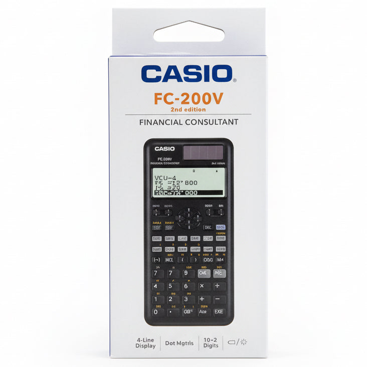 CASIO Calculator FC-200V 2nd Edition / آلة حاسبة كاسيو FC-200V الإصدار الثاني