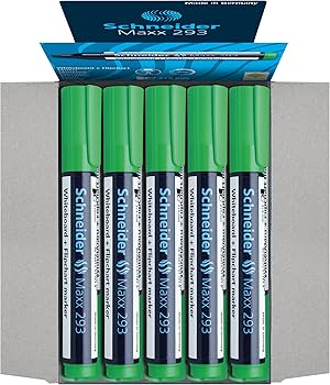 Schneider Maxx 293 Whiteboard marker x10 Green / شنايدر ماكس 293 قلم سبورة أخضر ×10