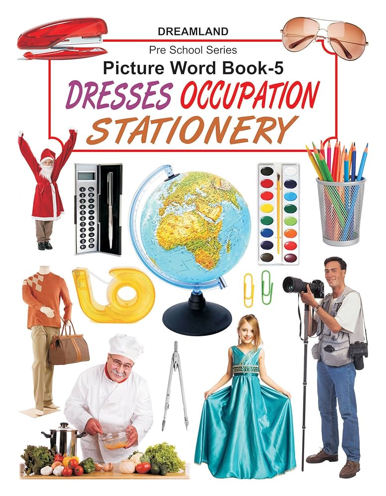 Pre‑School series Picture Word Book Dresses, Occupations Part 5 / سلسلة ما قبل المدرسة كتاب الكلمات المصورة: الفساتين، المهن الجزء 5