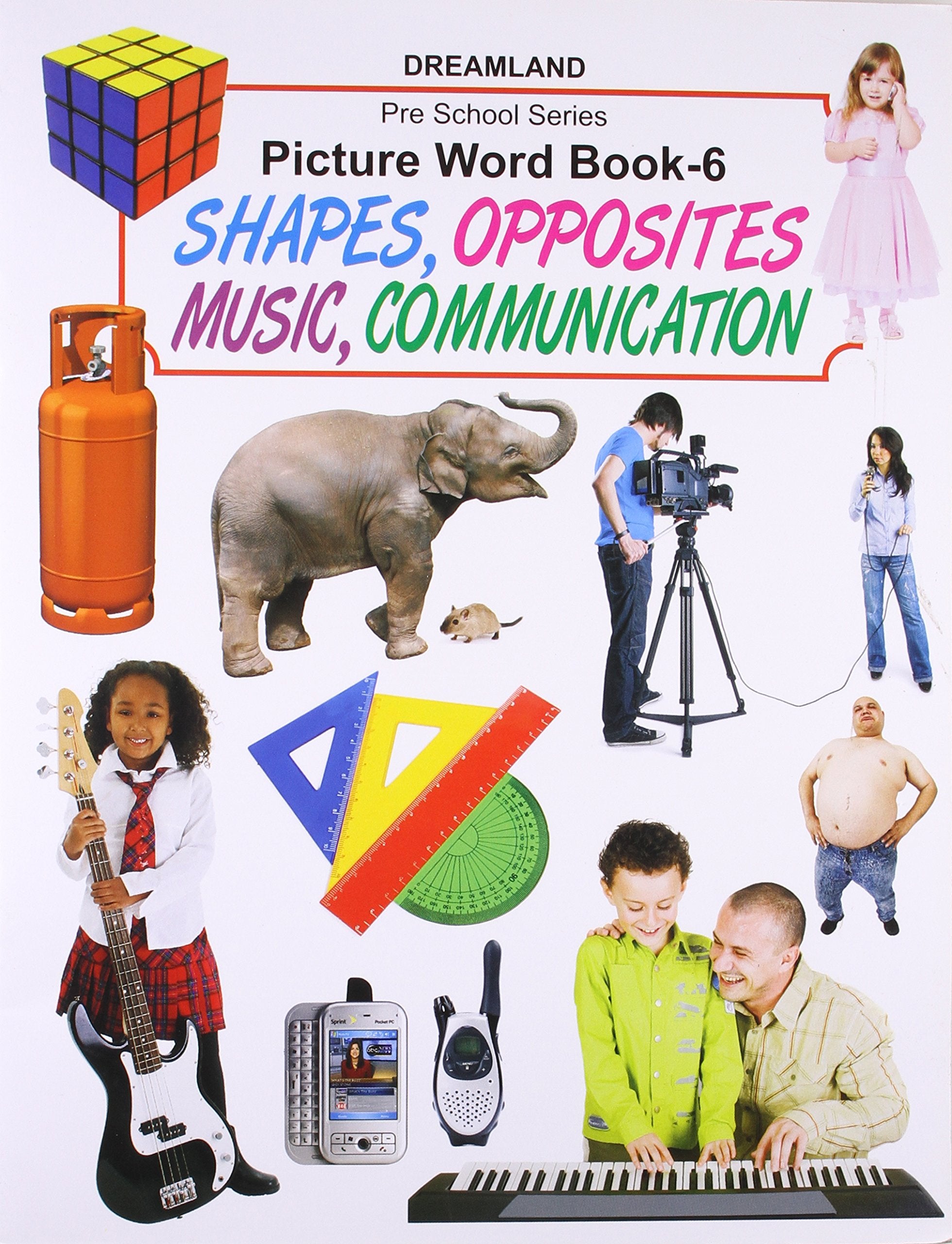 Pre‑School series Picture Word Book Shapes Opposites Instruments Part 6 / سلسلة ما قبل المدرسة كتاب الكلمات المصورة: الأشكال، الأضداد، الآلات الجزء 6