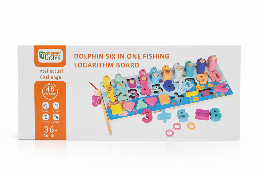 Dolphin Six in one fishing logarithm Board / لوحة صيد الدلافين 6 في 1