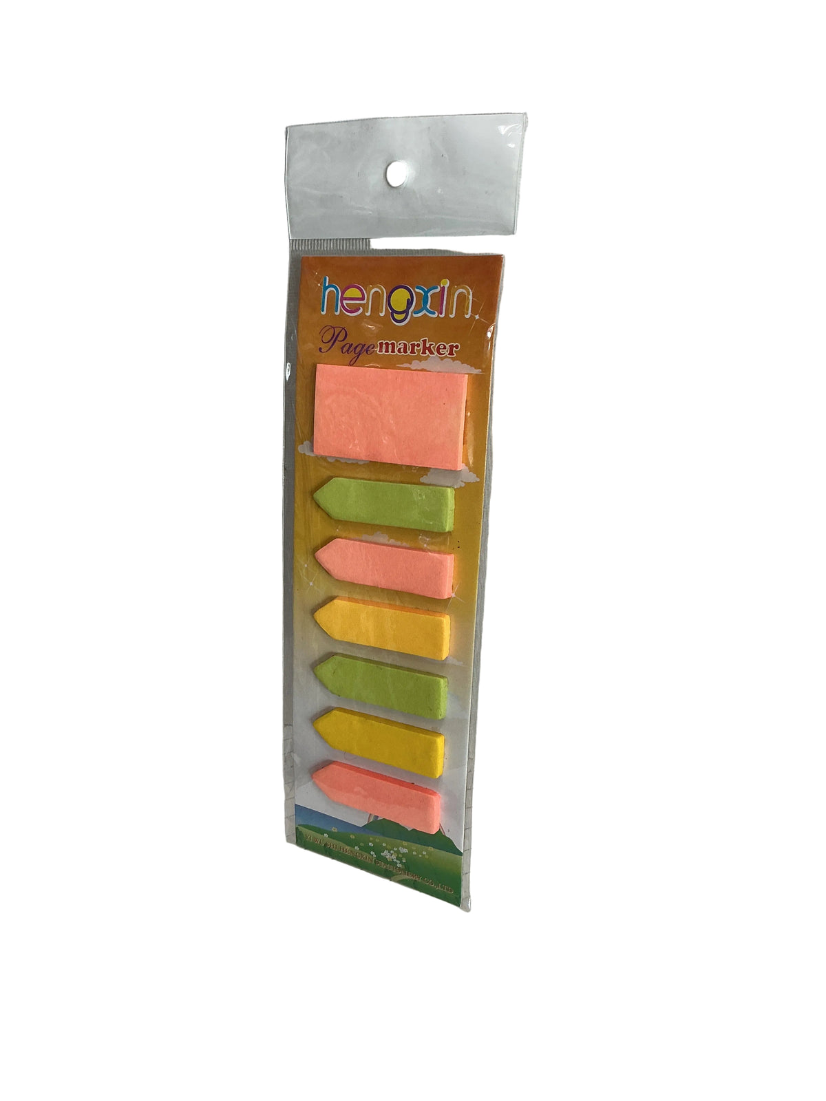 HENGXIN Arrow Page Markers – Neon / علامات صفحات سهمية هِنجشين – نيون