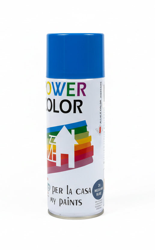 POWER COLOR Spray Paint Medium Blue / بخاخ طلاء POWER COLOR أزرق متوسط