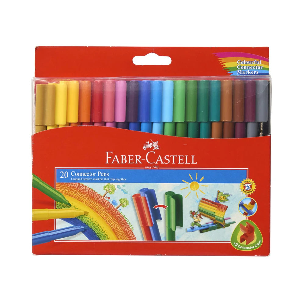 Faber Castell 20 Connector Pens / فابر كاستل 20 قلم كونكتور