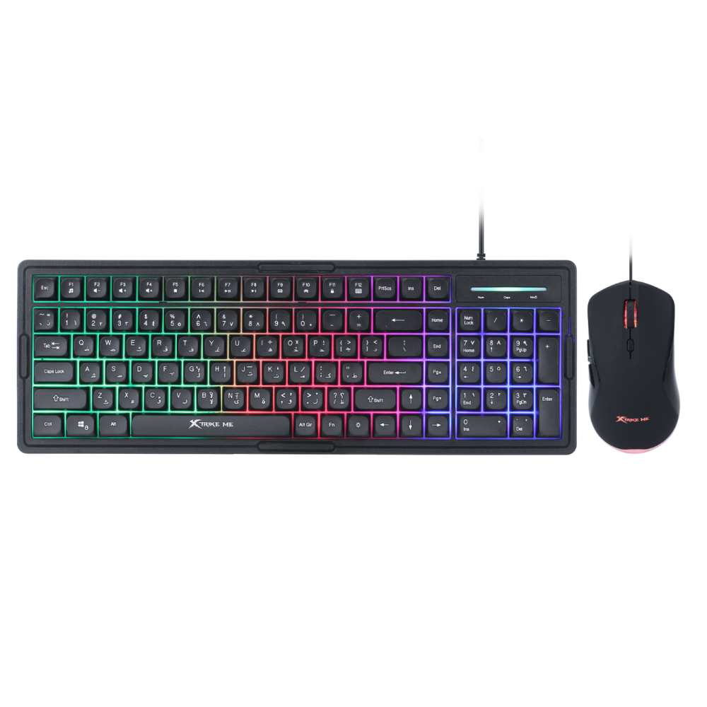 MK-502 BK COMBO GAMING MOUSE & KEYBOARD / مجموعة فأرة ولوحة مفاتيح ألعاب MK-502 أسود