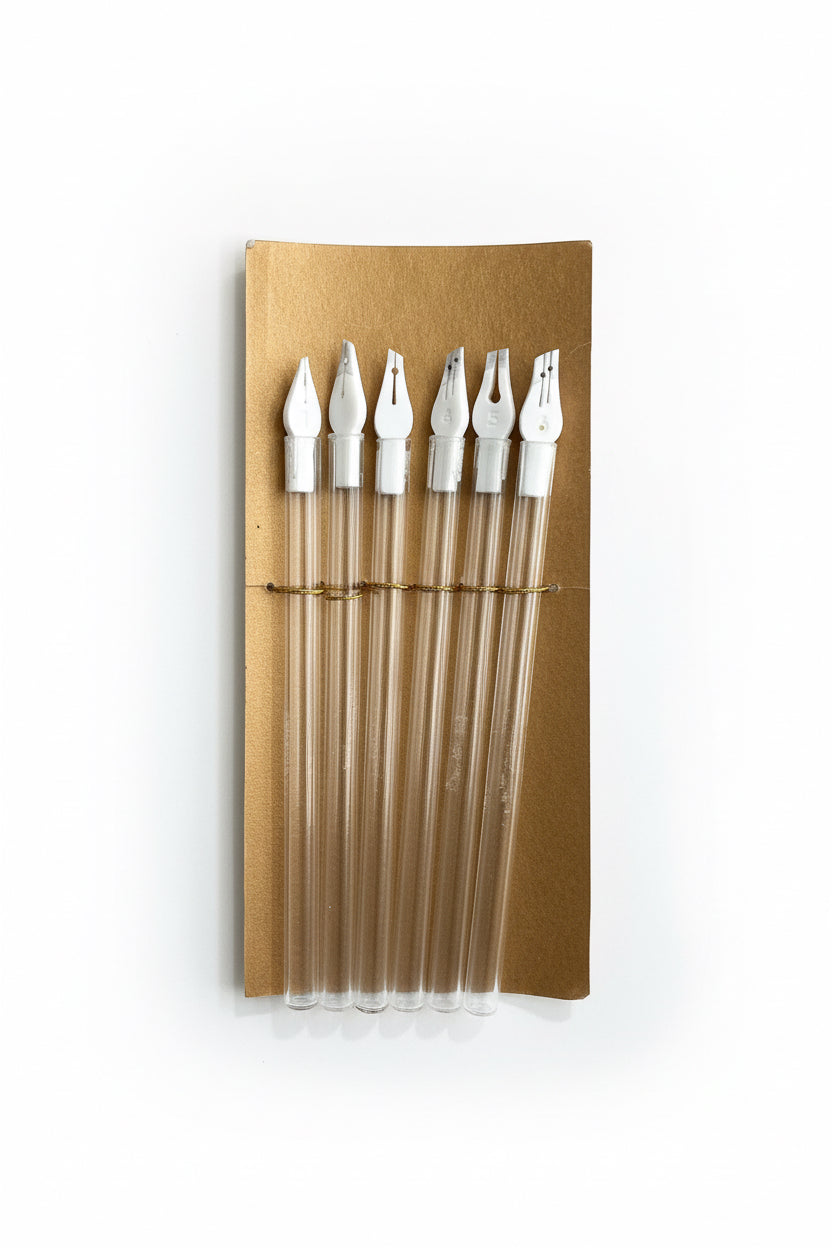 Clear Calligraphy Pens 6 Pcs / أقلام خط شفافة 6 قطع
