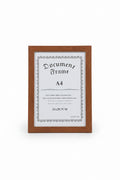 Photo or Document Frame – Dark Brown Wood A4 / إطار صورة أو وثيقة – خشب بني داكن A4