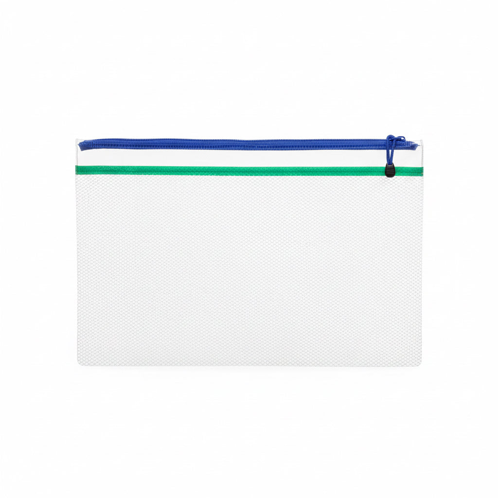 Transparent Zipper pouch Extra large / حقيبة بسحّاب شفافة كبيرة جدًا