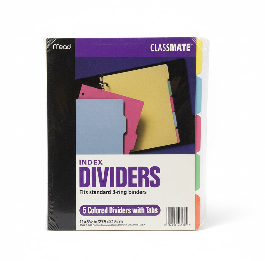 mead INDEX DIVIDERS / فواصل فهرسة من ميد