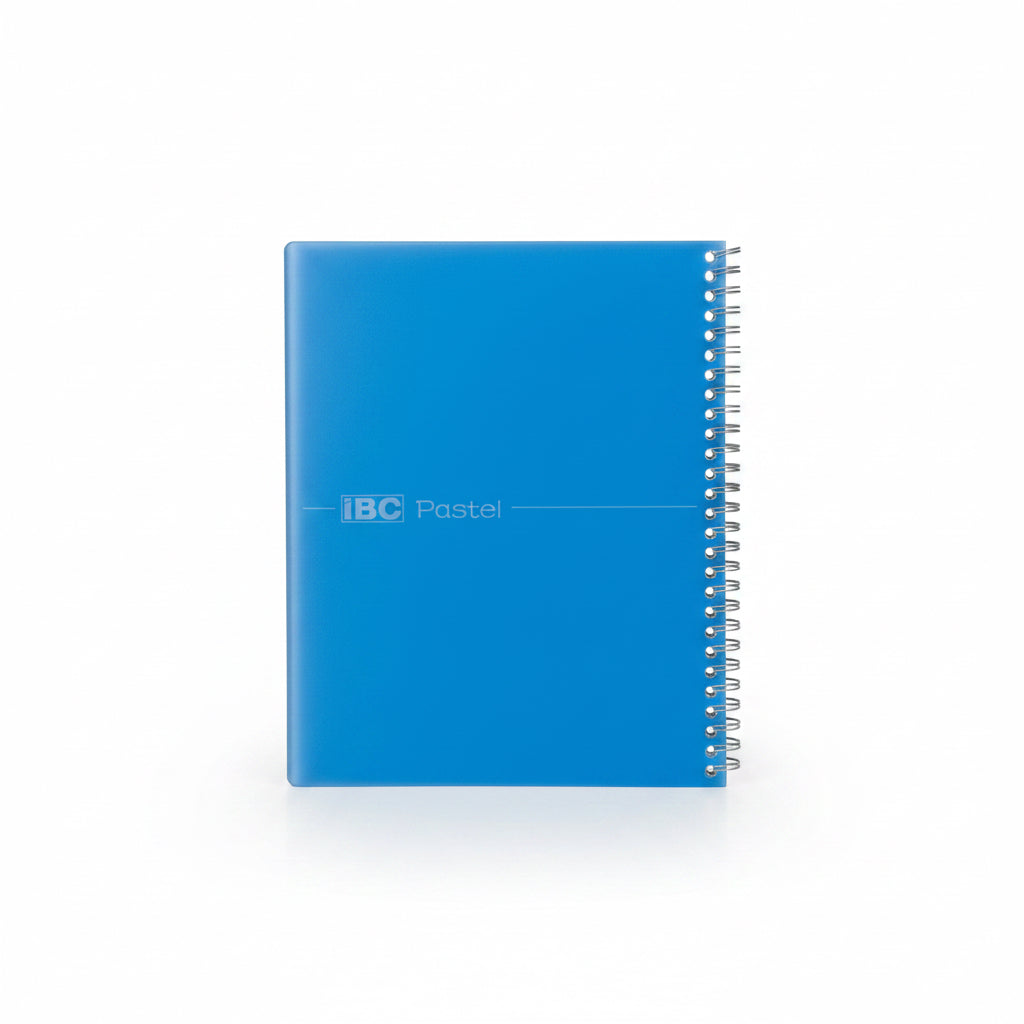 IBC Pastel soft touch NoteBook – Blue / دفتر IBC باستيل بملمس ناعم – أزرق
