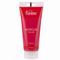 Funbo Acrylic Color Paint 200 ml - Crimson / دهان أكريليك فنبو 200 مل