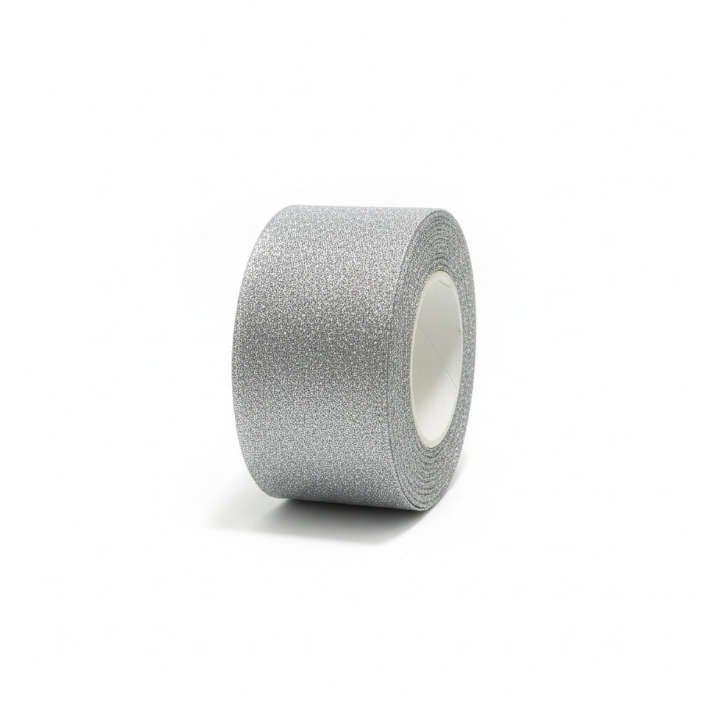Ribbon 5cm Silver Glitter / شريط