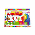 CUT & PASTE FLUORESCENT sticker sheet / ورقة ملصقات قص ولصق فلورية
