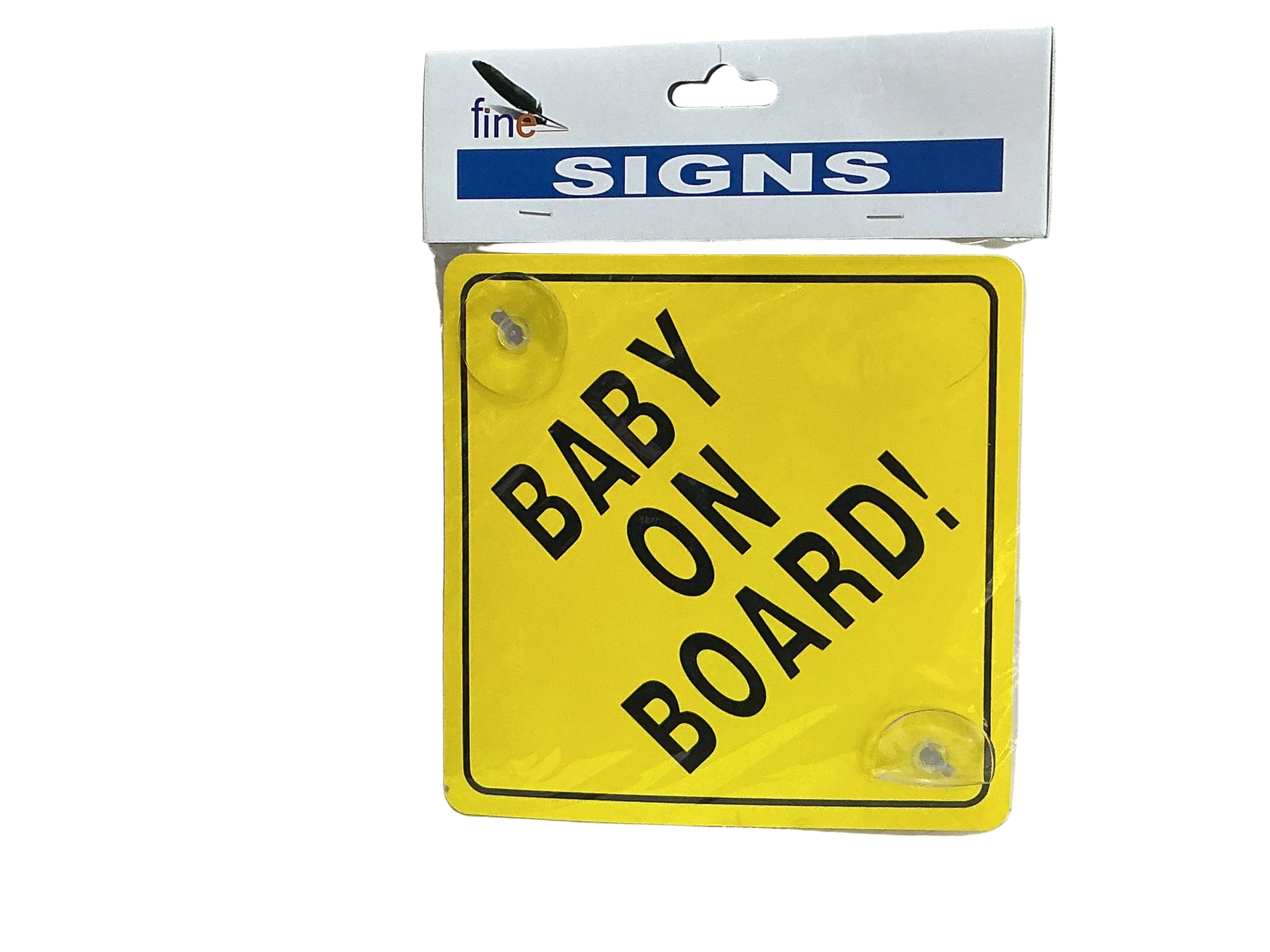 BABY ON BOARD sign / لوحة «طفل في السيارة»