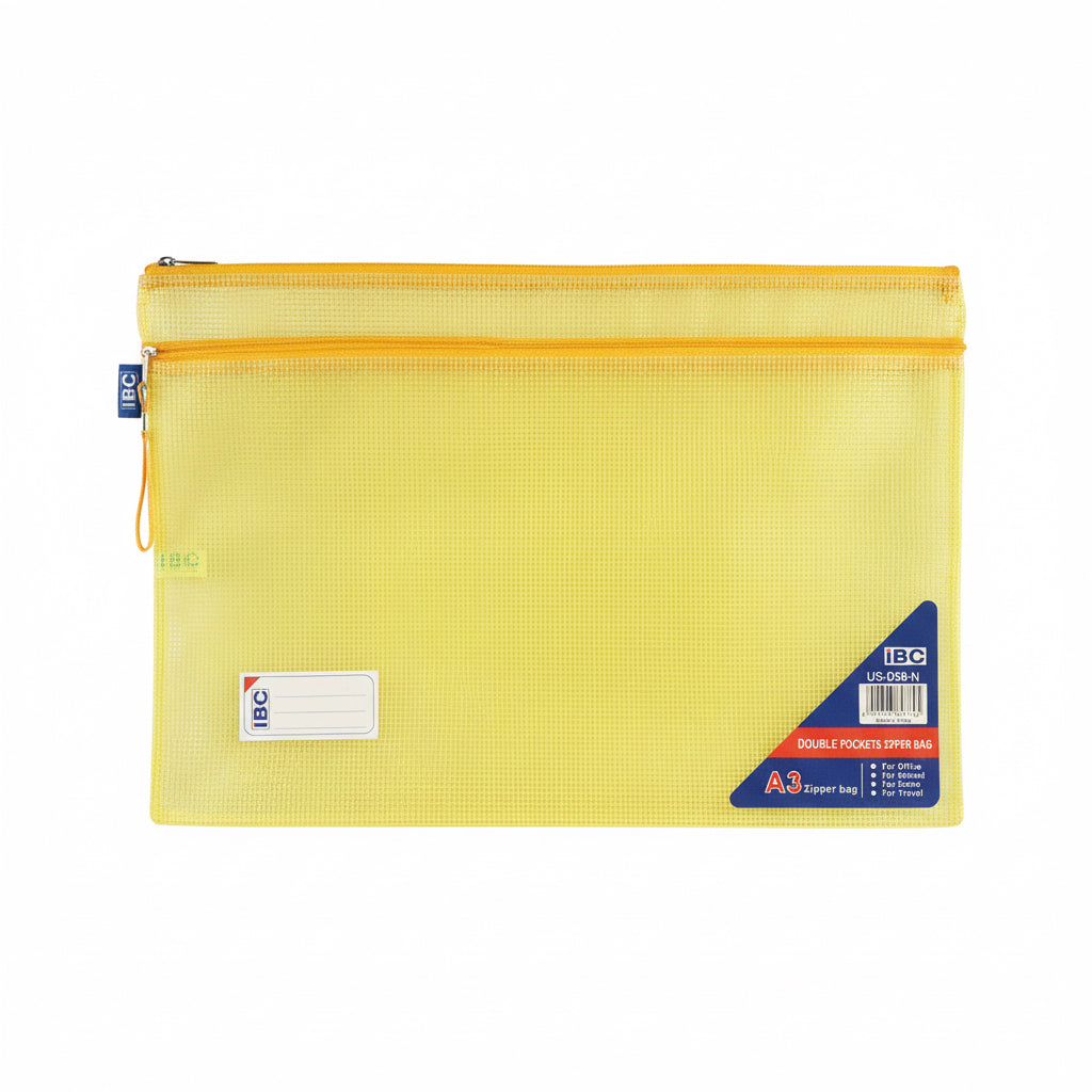 IBC A3 Double pockets Zipper bag / حقيبة بسحّاب بجيبين IBC ‏A3