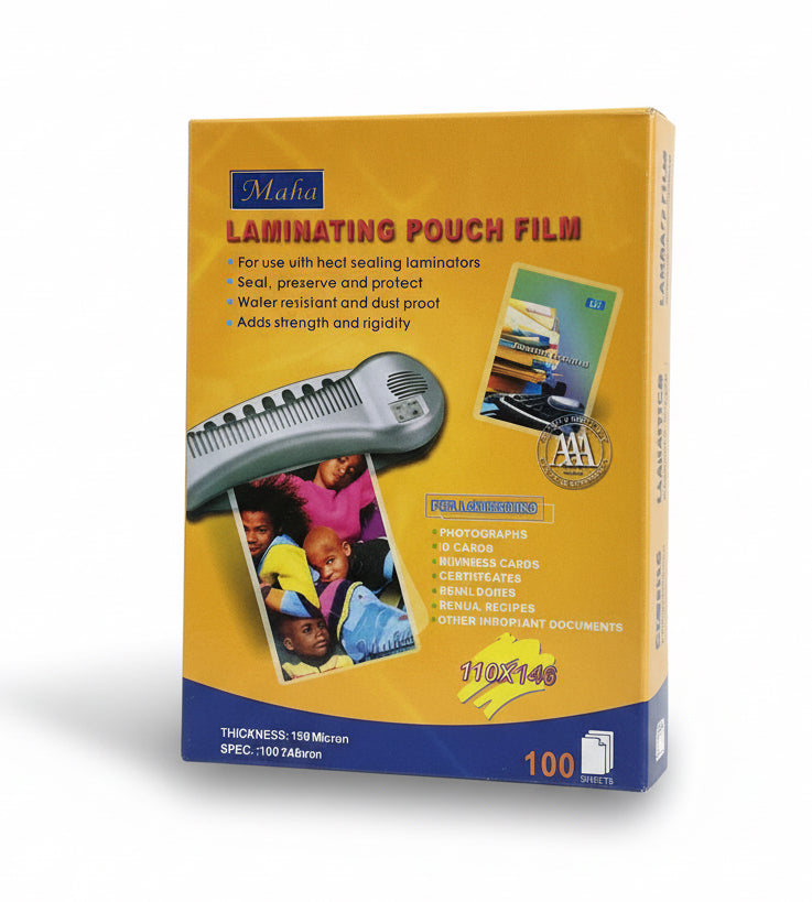 Maha Laminating films, qty.100 pouches / أفلام تغليف مها، عدد 100 كيس