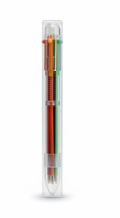 6 neon color ball pen / 6 أقلام حبر لامعة بألوان نيون